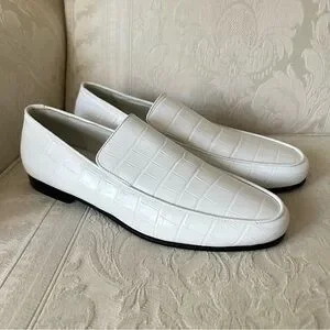 【関税込み】TOTEME ホワイト The Croco Oval ローファー The Croco Oval Loafer white – The Line